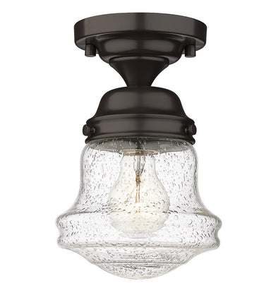 Z-Lite Canada - One Light Flush Mount - Vaughn - Bronze- Union Lighting Luminaires Decor