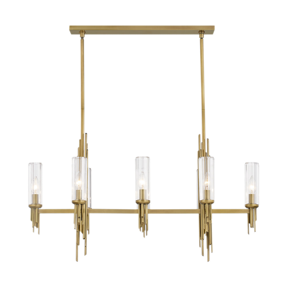 Alora Canada - Eight Light Pendant - Torres - Vintage Brass- Union Lighting Luminaires Decor