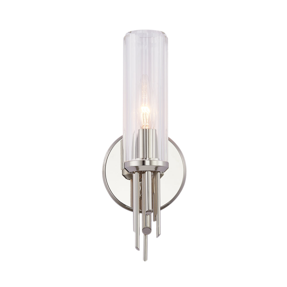 Alora Canada - One Light Vanity - Torres - Polished Nickel- Union Lighting Luminaires Decor