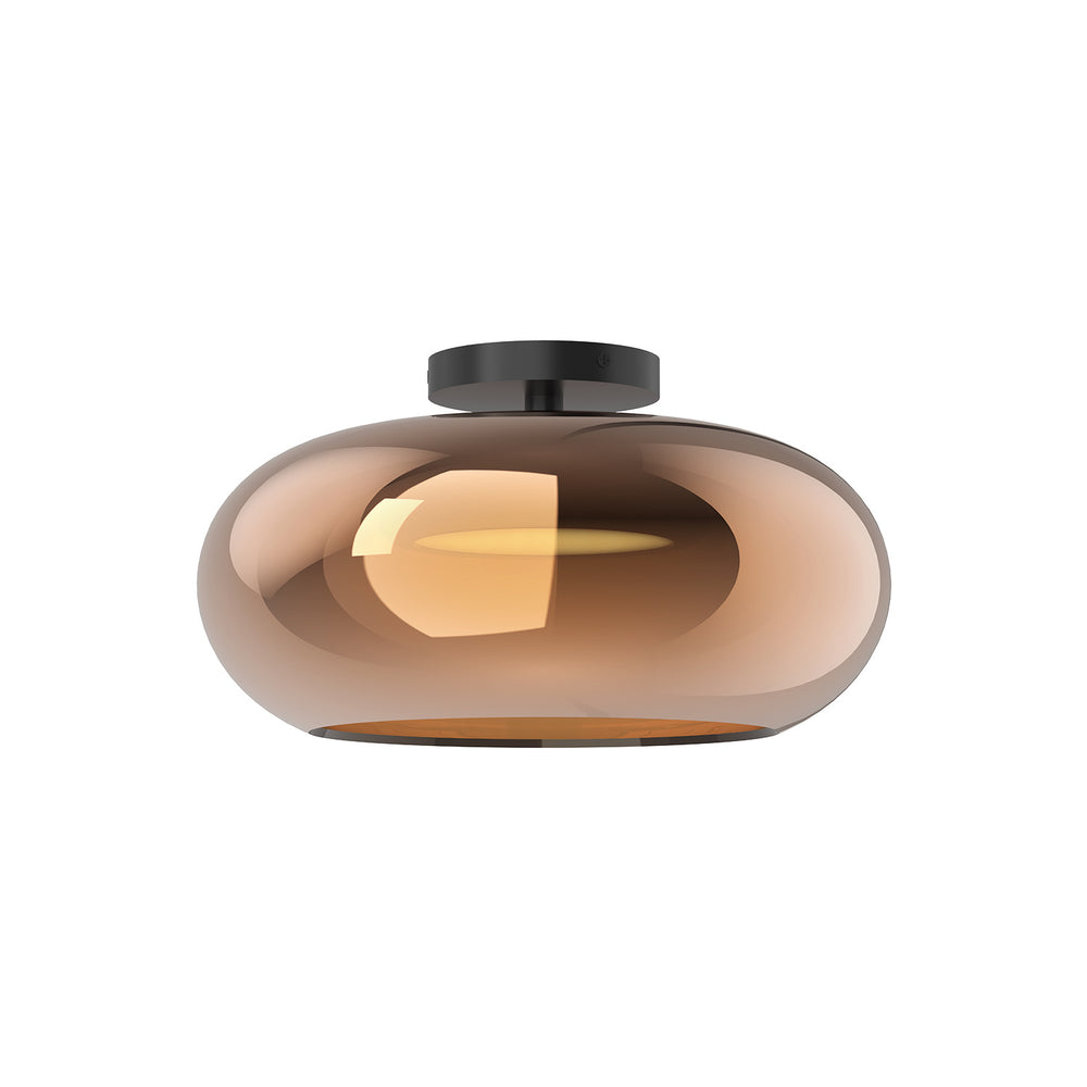 Kuzco Canada - LED Semi-Flush Mount - Trinity - Black/Copper- Union Lighting Luminaires Decor