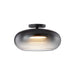 Kuzco Canada - LED Semi-Flush Mount - Trinity - Black/Smoked- Union Lighting Luminaires Decor