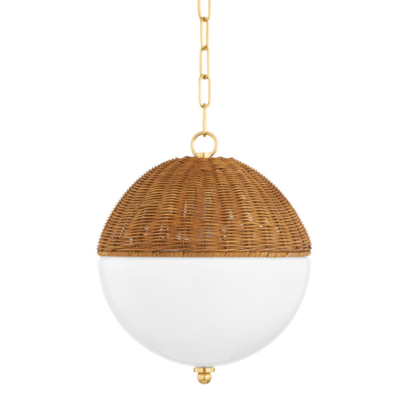 Mitzi Canada - One Light Pendant - Summer - Aged Brass- Union Lighting Luminaires Decor