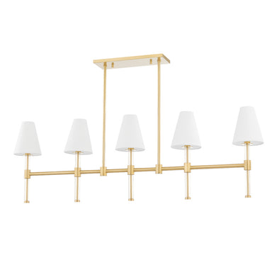 Mitzi Canada - Five Light Linear - Janelle - Aged Brass- Union Lighting Luminaires Decor