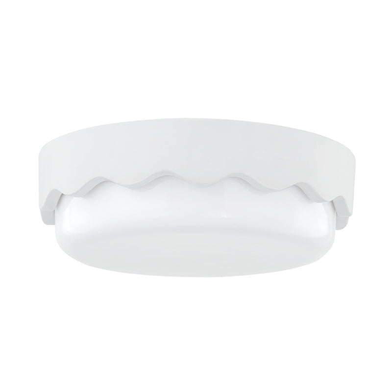 Mitzi Canada - Three Light Flush Mount - Wave - Ceramic Matte White- Union Lighting Luminaires Decor