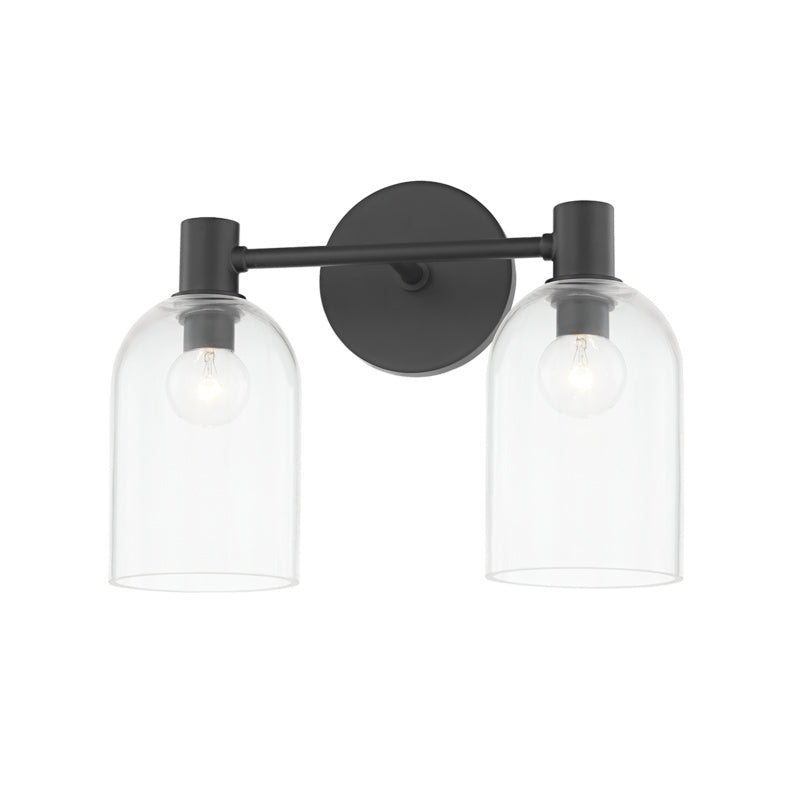 Mitzi Canada - Two Light Bath and Vanity - Paisley - Soft Black- Union Lighting Luminaires Decor