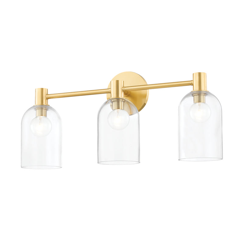 Mitzi Canada - Three Light Bath and Vanity - Paisley - Aged Brass- Union Lighting Luminaires Decor