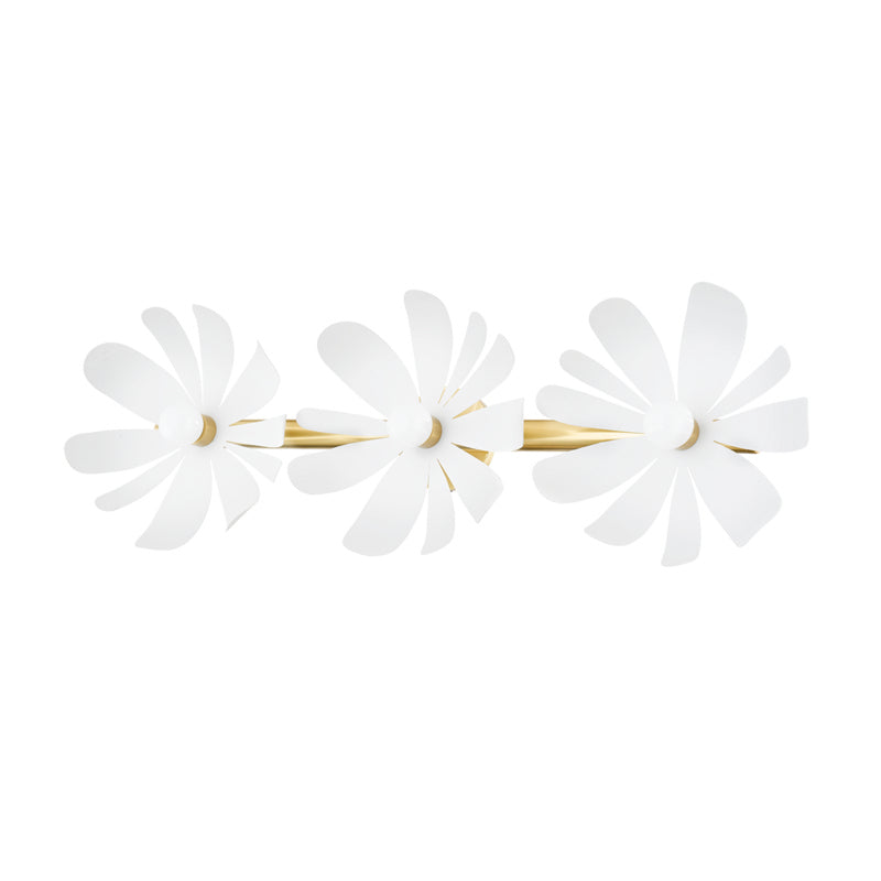 Mitzi Canada - Three Light Bath and Vanity - Twiggy - Aged Brass/Textured White- Union Lighting Luminaires Decor