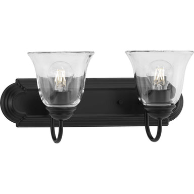 Progress Canada - Two Light Bath and Vanity - Clear Glass - Matte Black- Union Lighting Luminaires Decor
