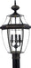 Quoizel - Three Light Outdoor Post Lantern - Newbury - Medici Bronze- Union Lighting Luminaires Decor