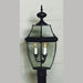 Quoizel - Four Light Outdoor Post Mount - Newbury - Mystic Black- Union Lighting Luminaires Decor