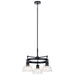 Kichler Canada - Three Light Chandelier - Eastmont - Black- Union Lighting Luminaires Decor
