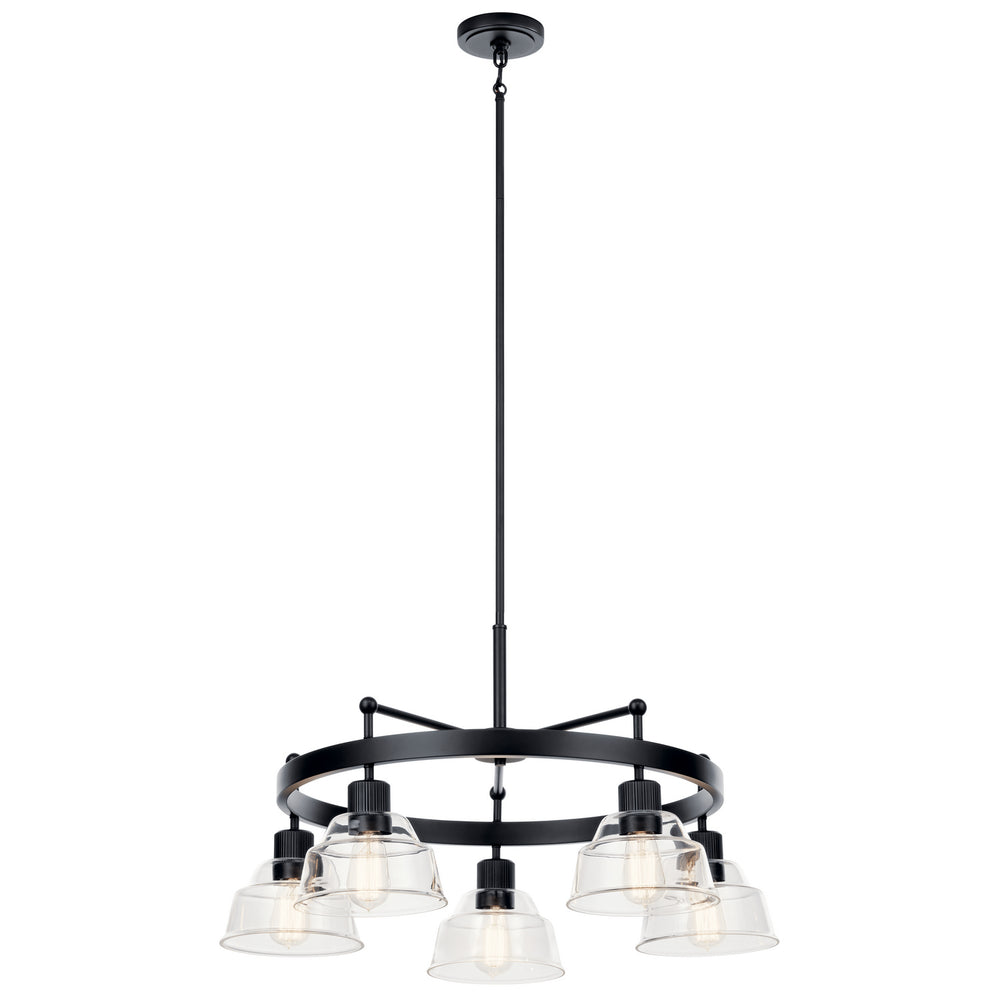 Kichler Canada - Five Light Chandelier - Eastmont - Black- Union Lighting Luminaires Decor