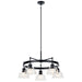 Kichler Canada - Five Light Chandelier - Eastmont - Black- Union Lighting Luminaires Decor