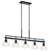 Kichler Canada - Five Light Linear Chandelier - Eastmont - Black- Union Lighting Luminaires Decor