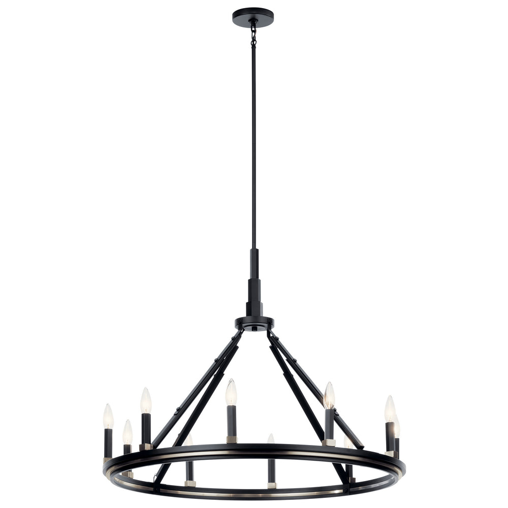 Kichler Canada - Ten Light Chandelier - Emmala - Black- Union Lighting Luminaires Decor