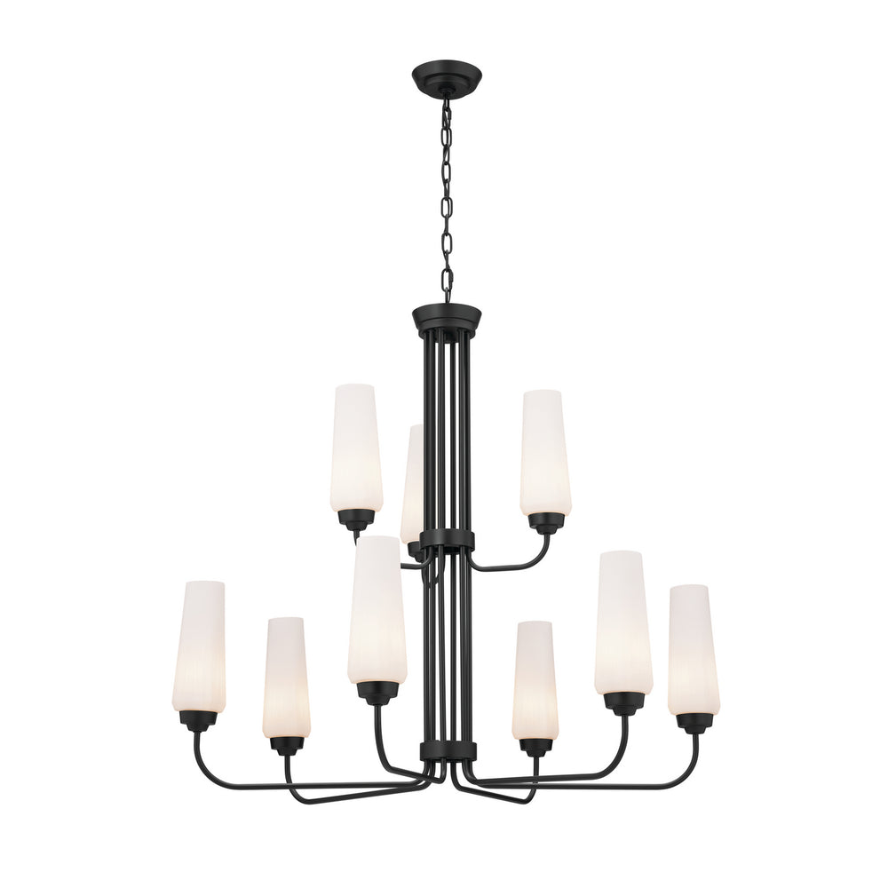 Kichler Canada - Nine Light Chandelier - Truby - Black- Union Lighting Luminaires Decor