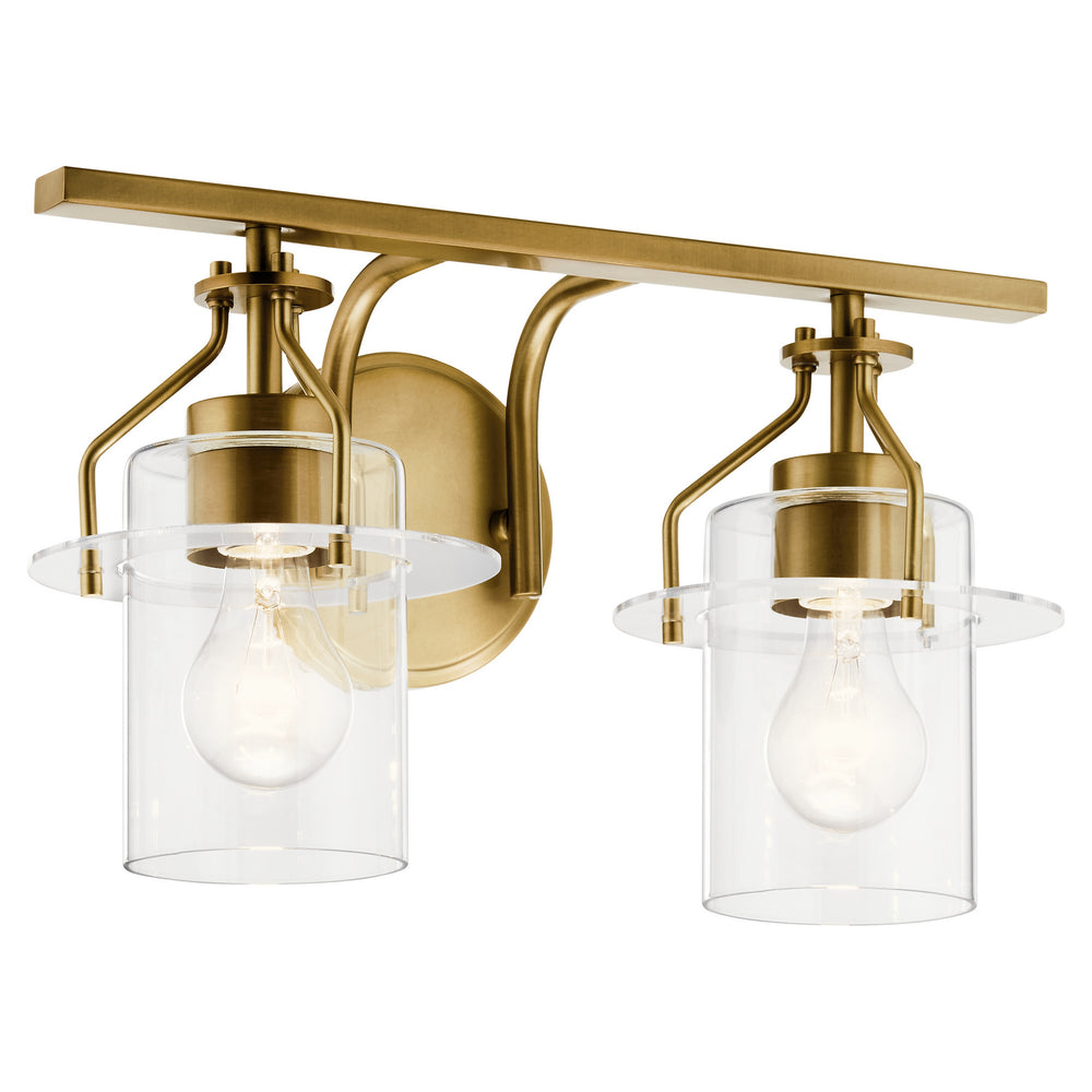 Kichler Canada - Two Light Bath - Everett - Brushed Brass- Union Lighting Luminaires Decor