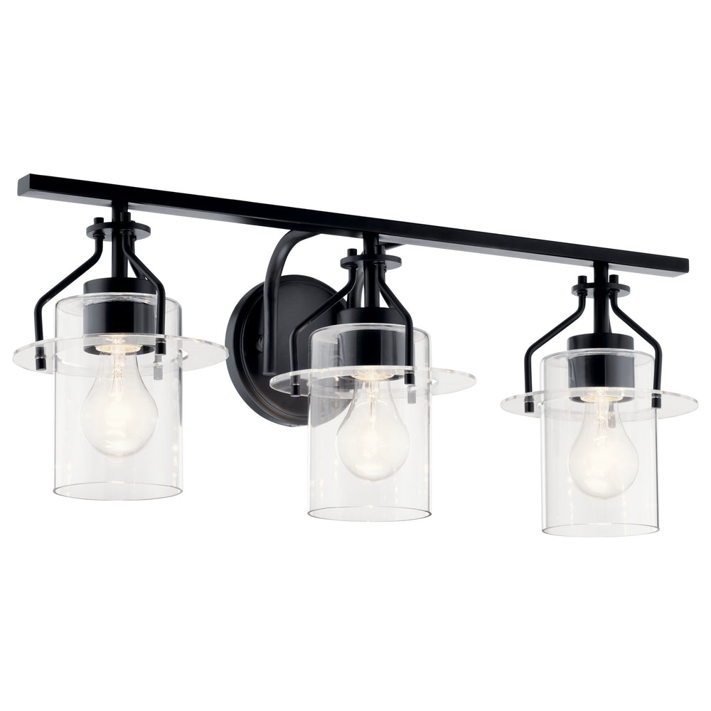 Kichler Canada - Three Light Bath - Everett - Black- Union Lighting Luminaires Decor