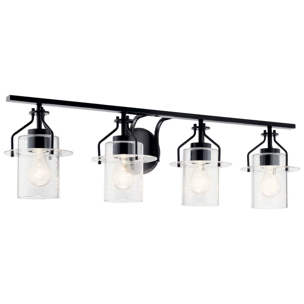 Kichler Canada - Four Light Bath - Everett - Black- Union Lighting Luminaires Decor