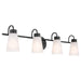 Kichler Canada - Four Light Bath - Erma - Black- Union Lighting Luminaires Decor