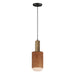 Maxim - LED Pendant - Scout - Weathered Wood / Tan Leather- Union Lighting Luminaires Decor