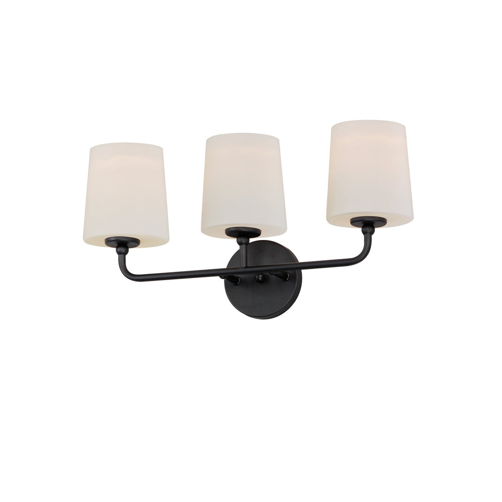 Maxim - Three Light Bath Vanity - Bristol - Black- Union Lighting Luminaires Decor