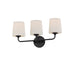 Maxim - Three Light Bath Vanity - Bristol - Black- Union Lighting Luminaires Decor