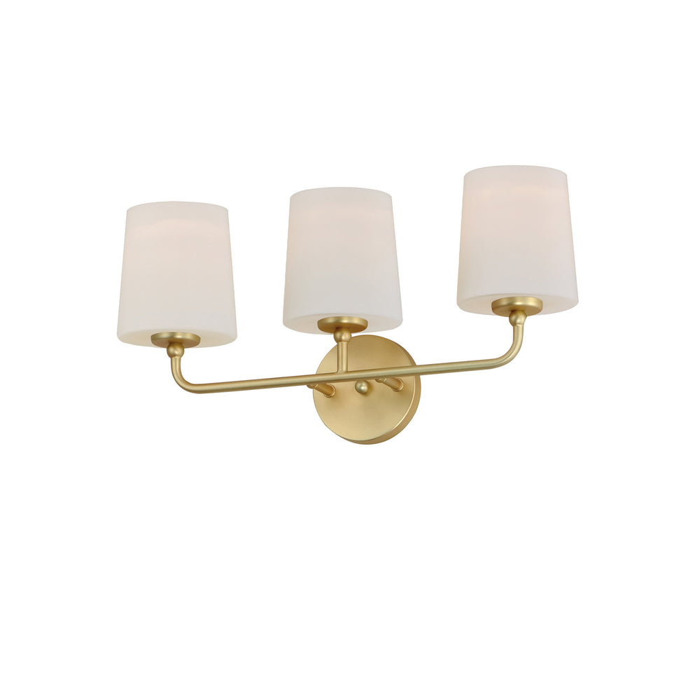 Maxim - Three Light Bath Vanity - Bristol - Satin Brass- Union Lighting Luminaires Decor