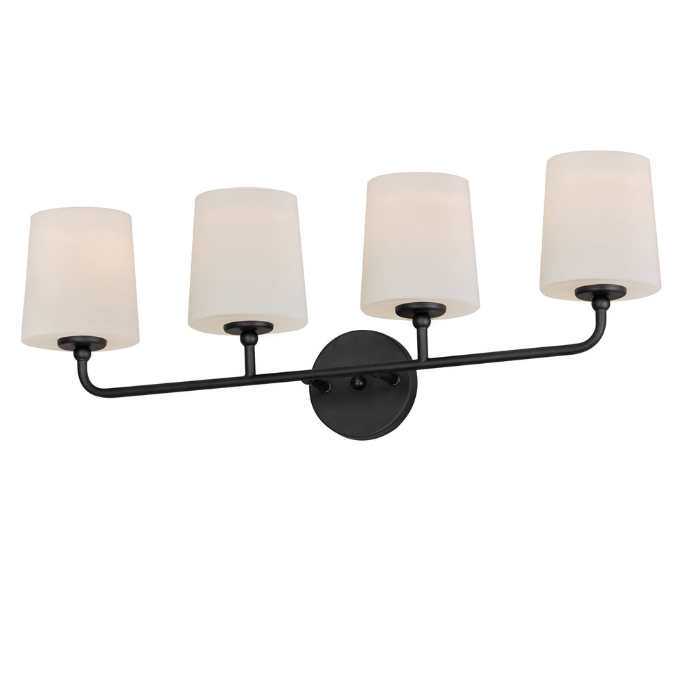 Maxim - Four Light Bath Vanity - Bristol - Black- Union Lighting Luminaires Decor