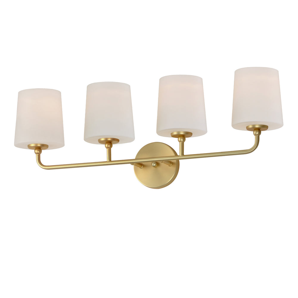 Maxim - Four Light Bath Vanity - Bristol - Satin Brass- Union Lighting Luminaires Decor