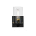 Maxim - One Light Wall Sconce - Pinn - Black / Satin Brass- Union Lighting Luminaires Decor