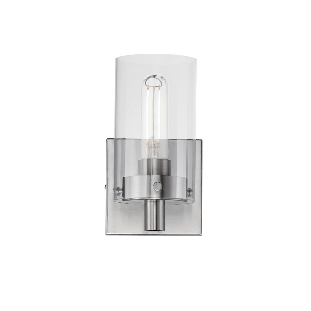 Maxim - One Light Wall Sconce - Pinn - Satin Nickel- Union Lighting Luminaires Decor