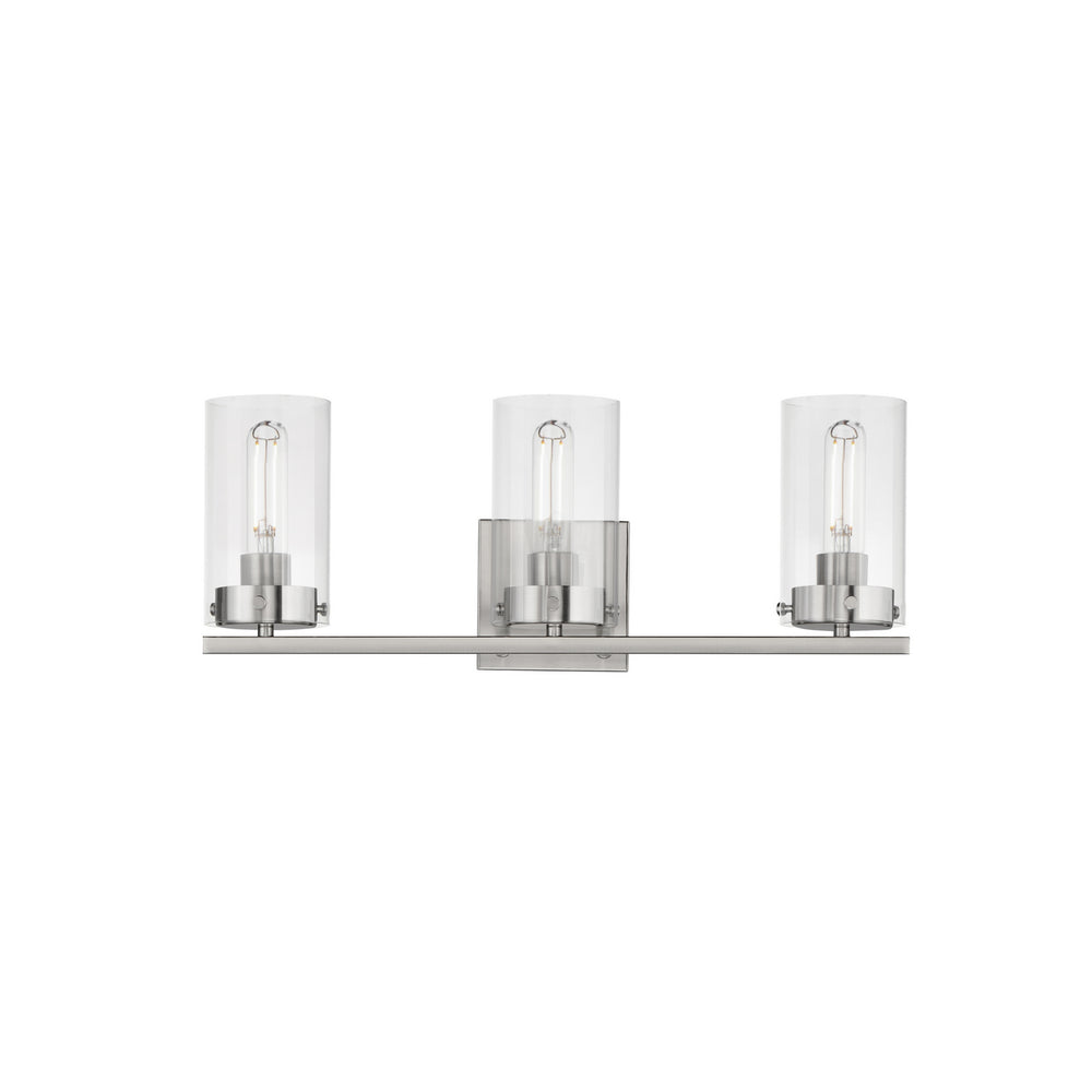 Maxim - Three Light Bath Vanity - Pinn - Satin Nickel- Union Lighting Luminaires Decor