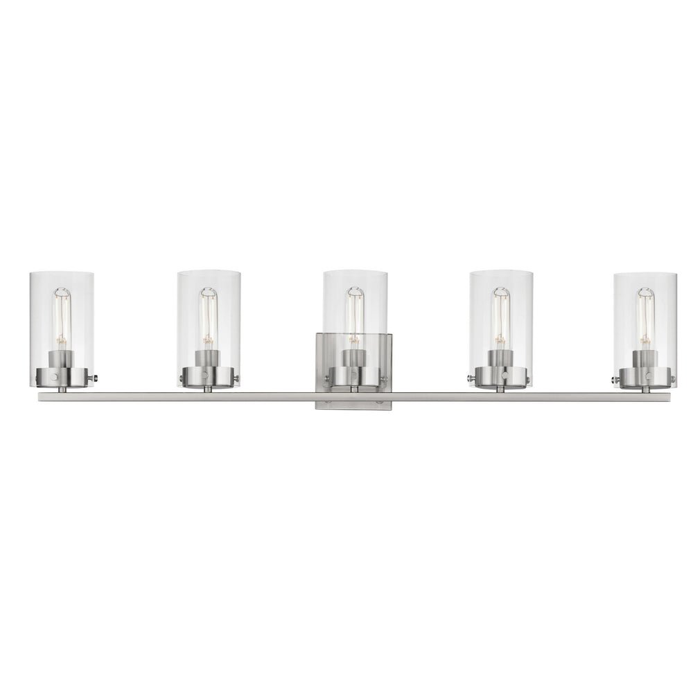 Maxim - Five Light Bath Vanity - Pinn - Satin Nickel- Union Lighting Luminaires Decor