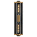 Maxim - Two Light Outdoor Wall Sconce - Opulent - Black / Antique Brass- Union Lighting Luminaires Decor