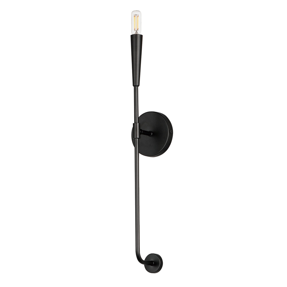 Maxim - One Light Wall Sconce - Vela - Black- Union Lighting Luminaires Decor