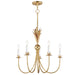 Maxim - Five Light Chandelier - Paloma - Gold Leaf- Union Lighting Luminaires Decor