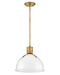 Hinkley Canada - LED Pendant - Argo - Heritage Brass with Cased Opal Glass- Union Lighting Luminaires Decor