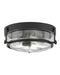 Hinkley Canada - LED Flush Mount - Harper - Black with Clear Seedy glass- Union Lighting Luminaires Decor