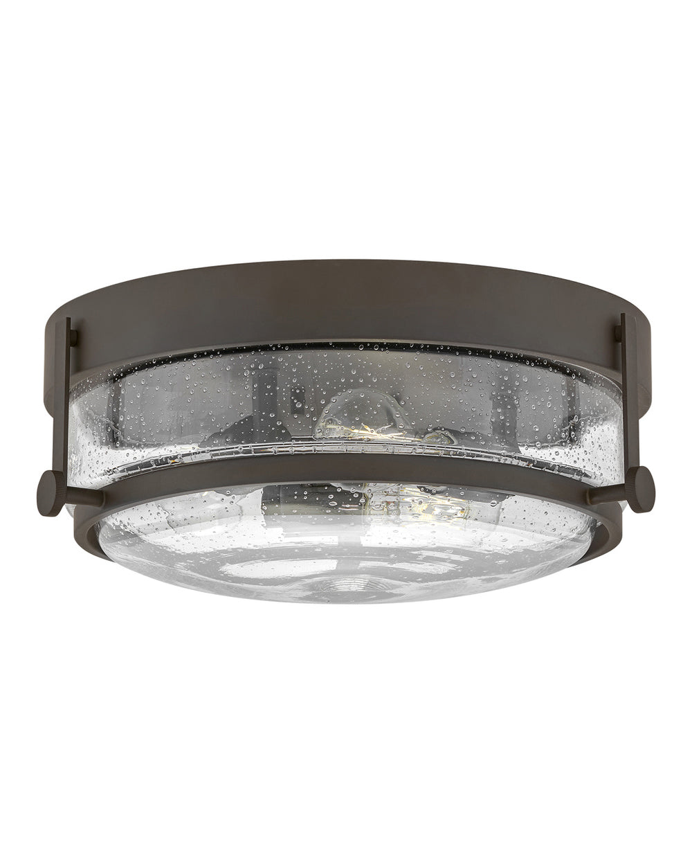 Hinkley Canada - LED Flush Mount - Harper - Oil Rubbed Bronze with Clear Seedy glass- Union Lighting Luminaires Decor
