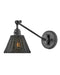 Hinkley Canada - LED Wall Sconce - Arti - Black with Black Natural Rattan Shade- Union Lighting Luminaires Decor