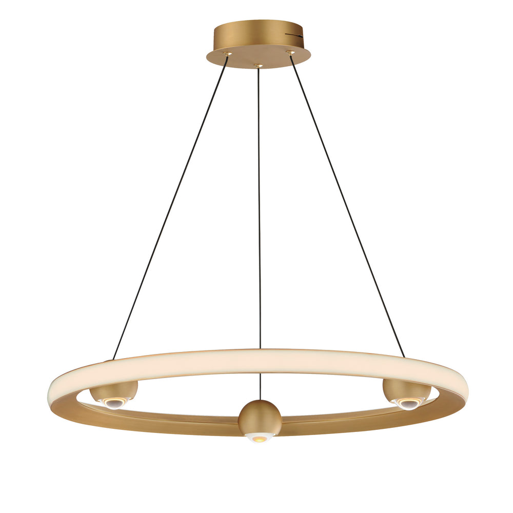 ET2 - LED Pendant - Nodes - Gold- Union Lighting Luminaires Decor