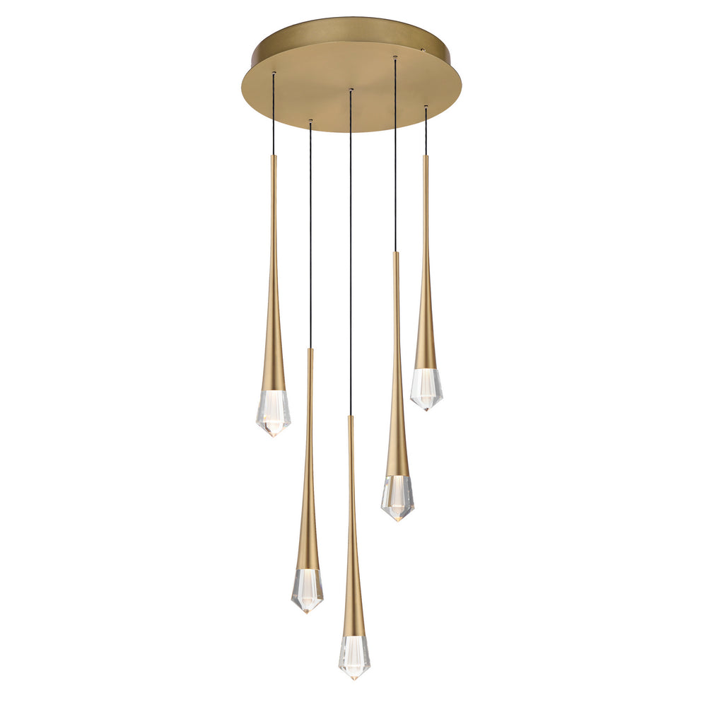 ET2 - LED Pendant - Pierce - Gold- Union Lighting Luminaires Decor