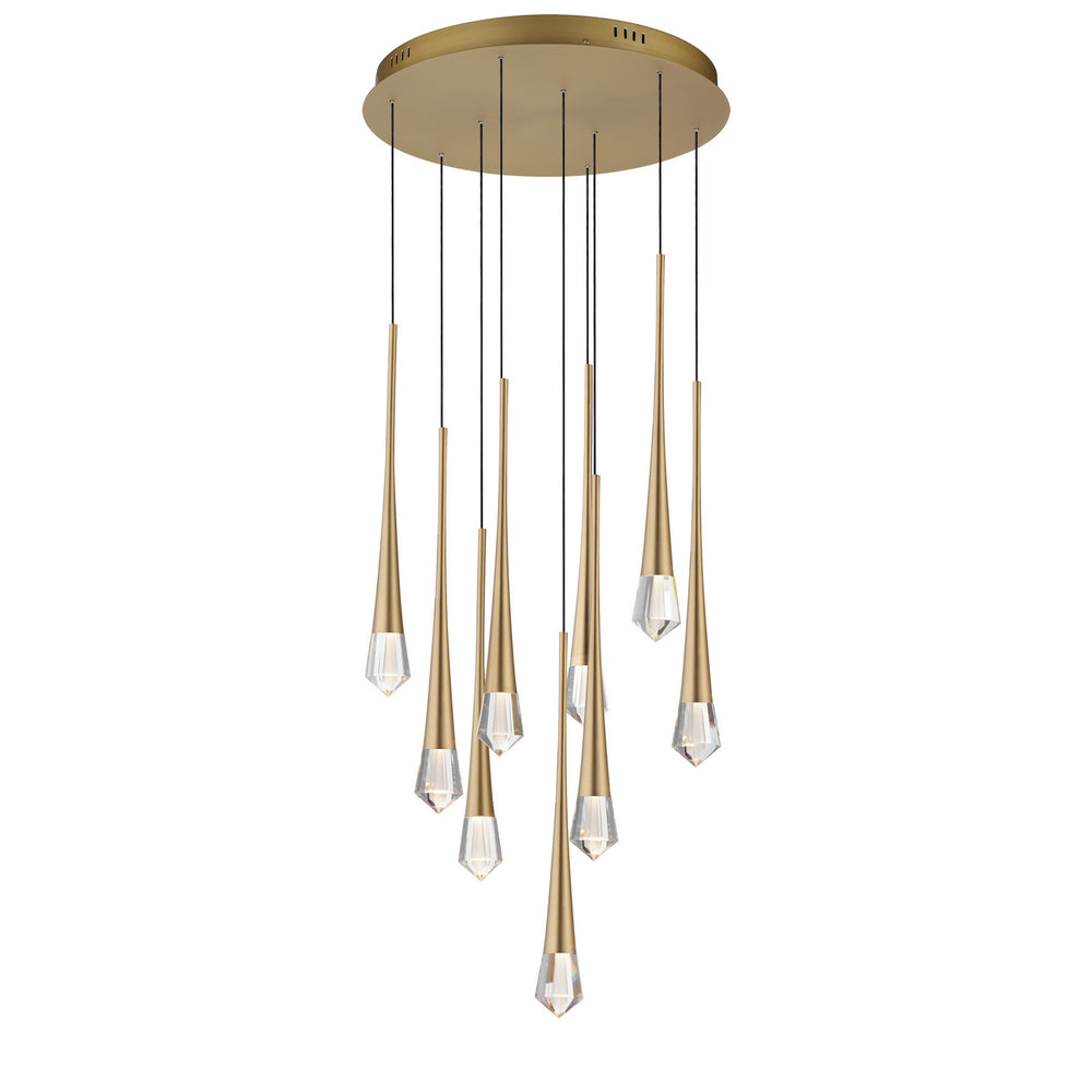 ET2 - LED Pendant - Pierce - Gold- Union Lighting Luminaires Decor