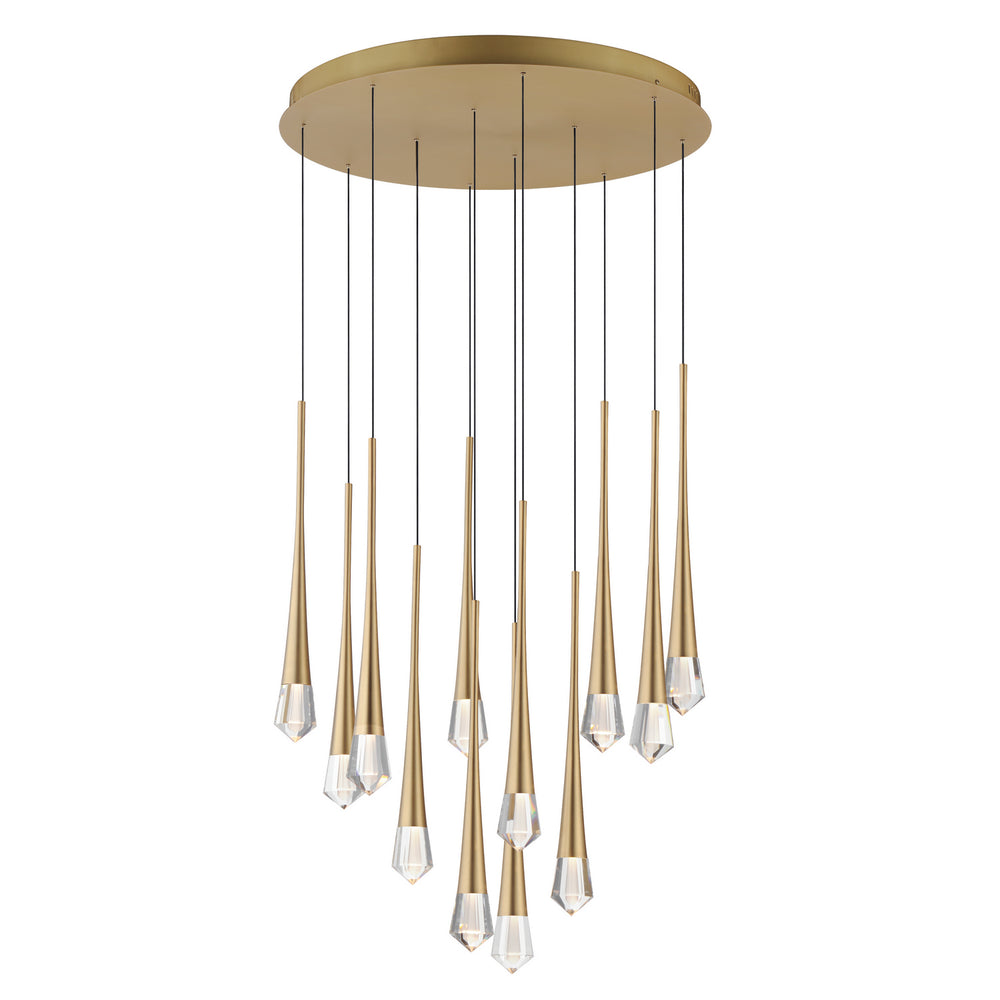 ET2 - LED Pendant - Pierce - Gold- Union Lighting Luminaires Decor