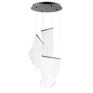 ET2 - LED Pendant - Rinkle - Brushed Gunmetal- Union Lighting Luminaires Decor