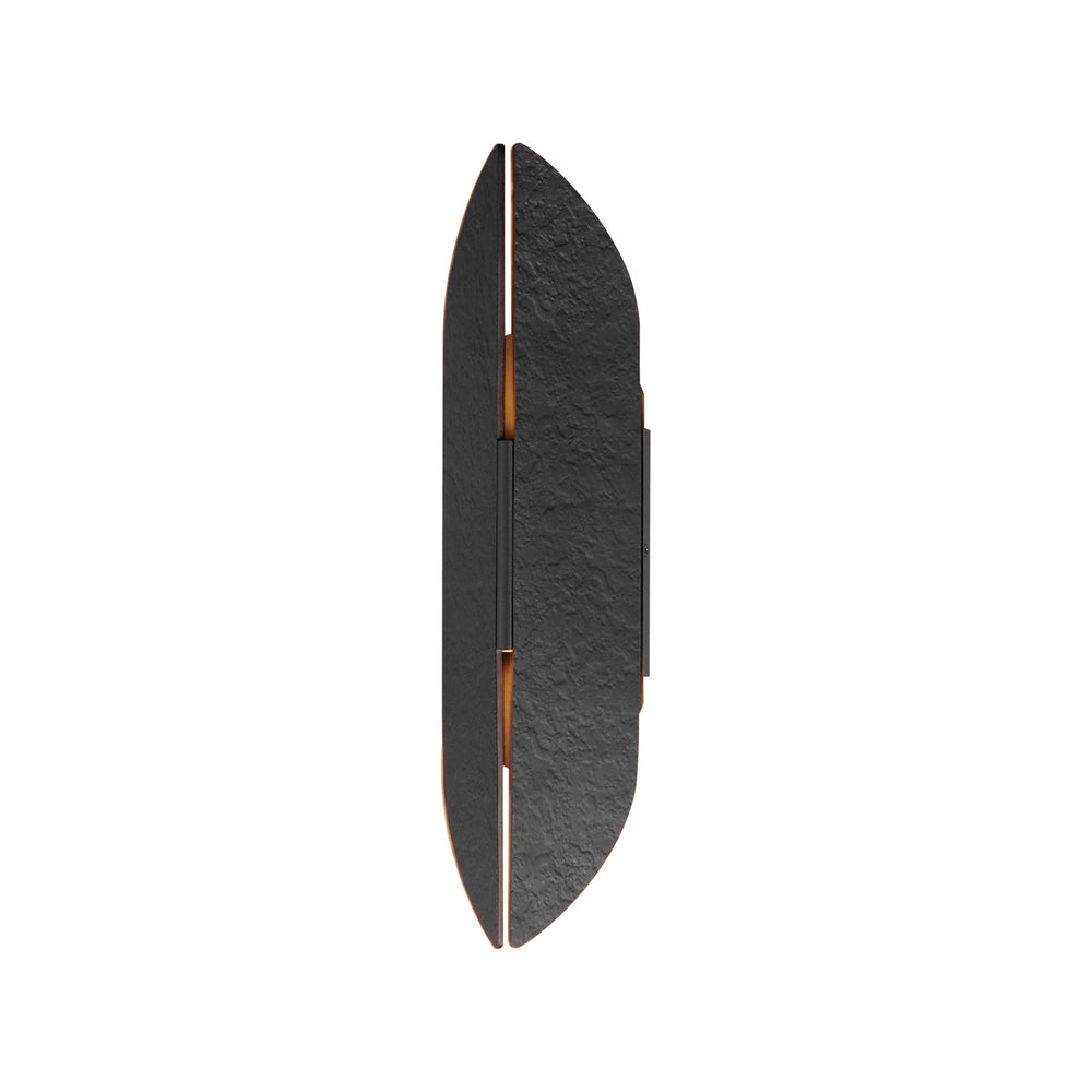 ET2 - LED Outdoor Wall Sconce - Tectonic - Black / Antique Brass- Union Lighting Luminaires Decor