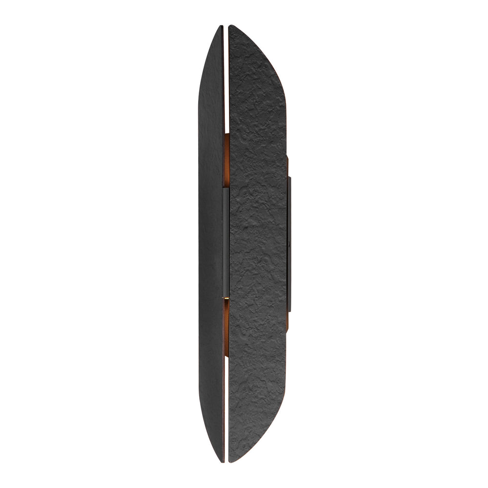 ET2 - LED Outdoor Wall Sconce - Tectonic - Black / Antique Brass- Union Lighting Luminaires Decor