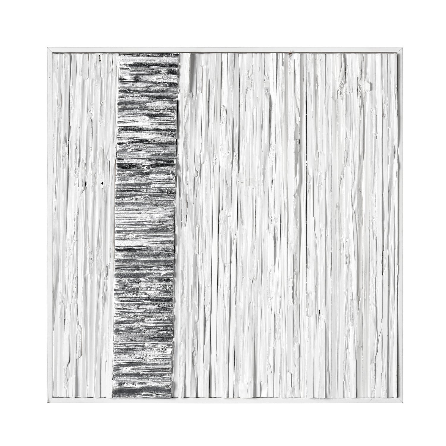 ELK Home - Wall Art - Stripe Wood - White- Union Lighting Luminaires Decor