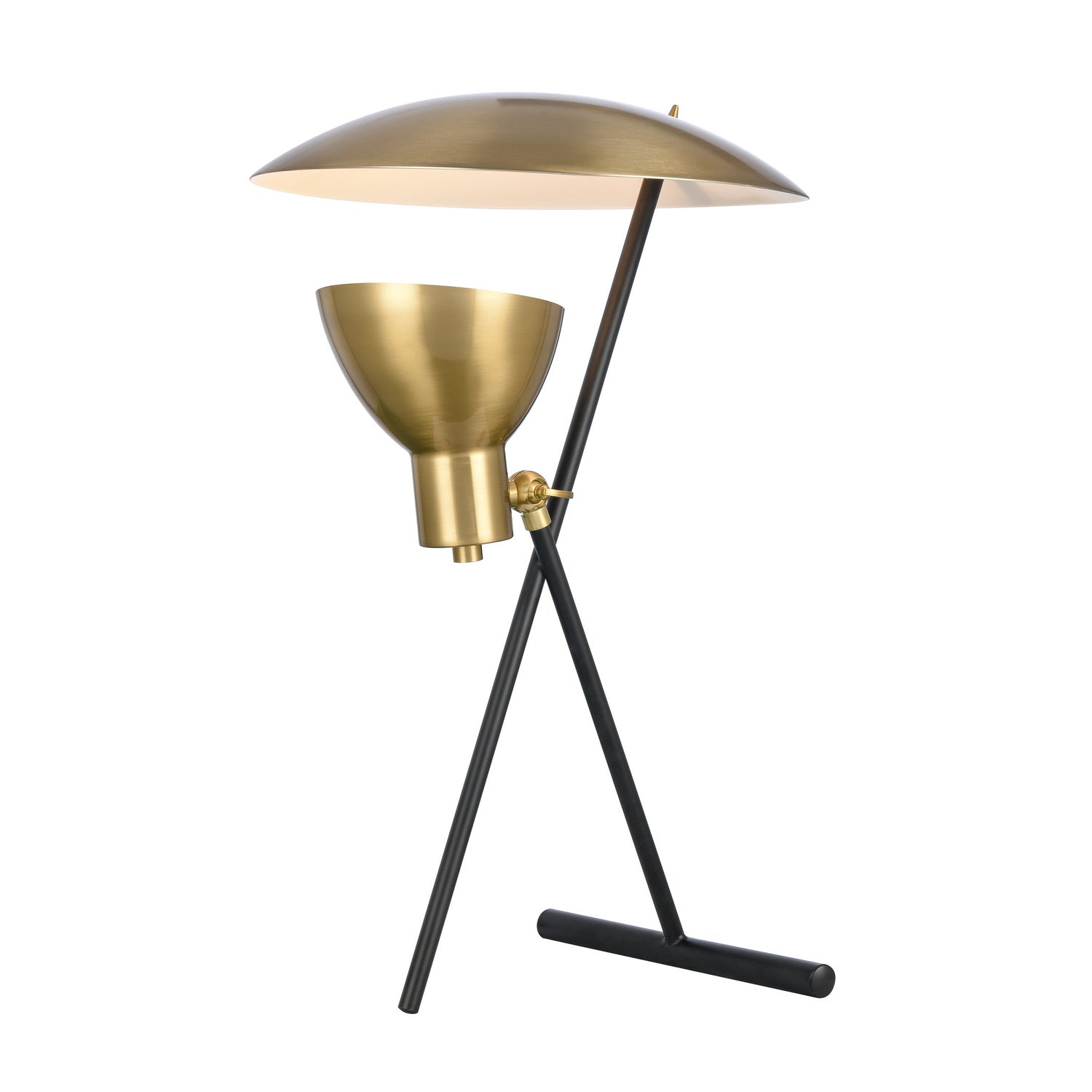 ELK Home - One Light Desk Lamp - Wyman Square - Satin Gold- Union Lighting Luminaires Decor